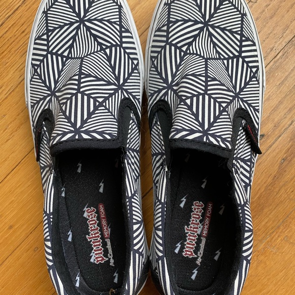 Pink Rose air cooled memory foam canvas slip on shoe - Picture 4 of 10